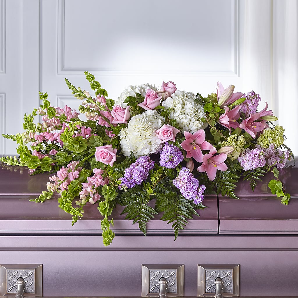 Life's Gratitude Casket Spray – One Of A Kind Designs, Bakersfield CA