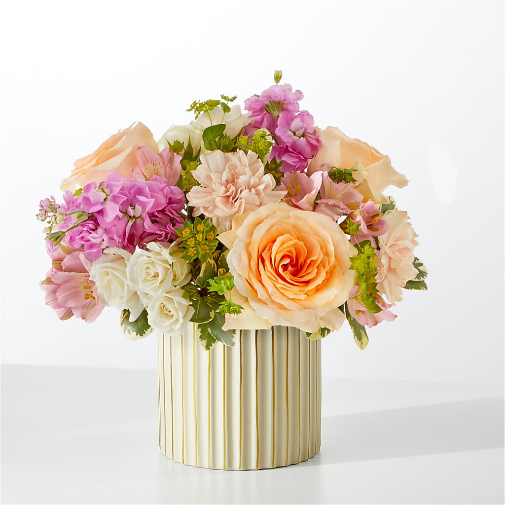 Paradise Bouquet with Ivory Vase – One Of A Kind Designs, Bakersfield CA
