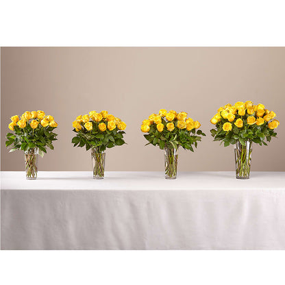 Long Stem Yellow Rose Bouquet –  One Of A Kind Designs, Bakersfield CA