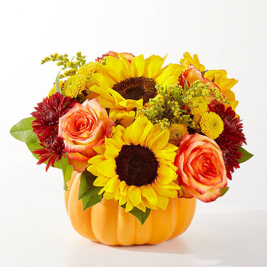 Golden Gourd Pumpkin Bouquet –  One Of A Kind Designs, Bakersfield CA