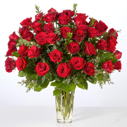 Forever Yours Fifty Stem Red Rose Bouquet –  One Of A Kind Designs, Bakersfield CA